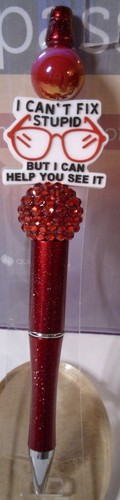 Beaded Pens- Variety of Focals (cute, positive, cussing, characters, sarcasm) - Picture 93 of 168