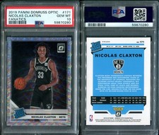 PSA 10 2019-20 Donruss Optic Fanatics #171 Nicolas Claxton RC POP20 G00 4238
