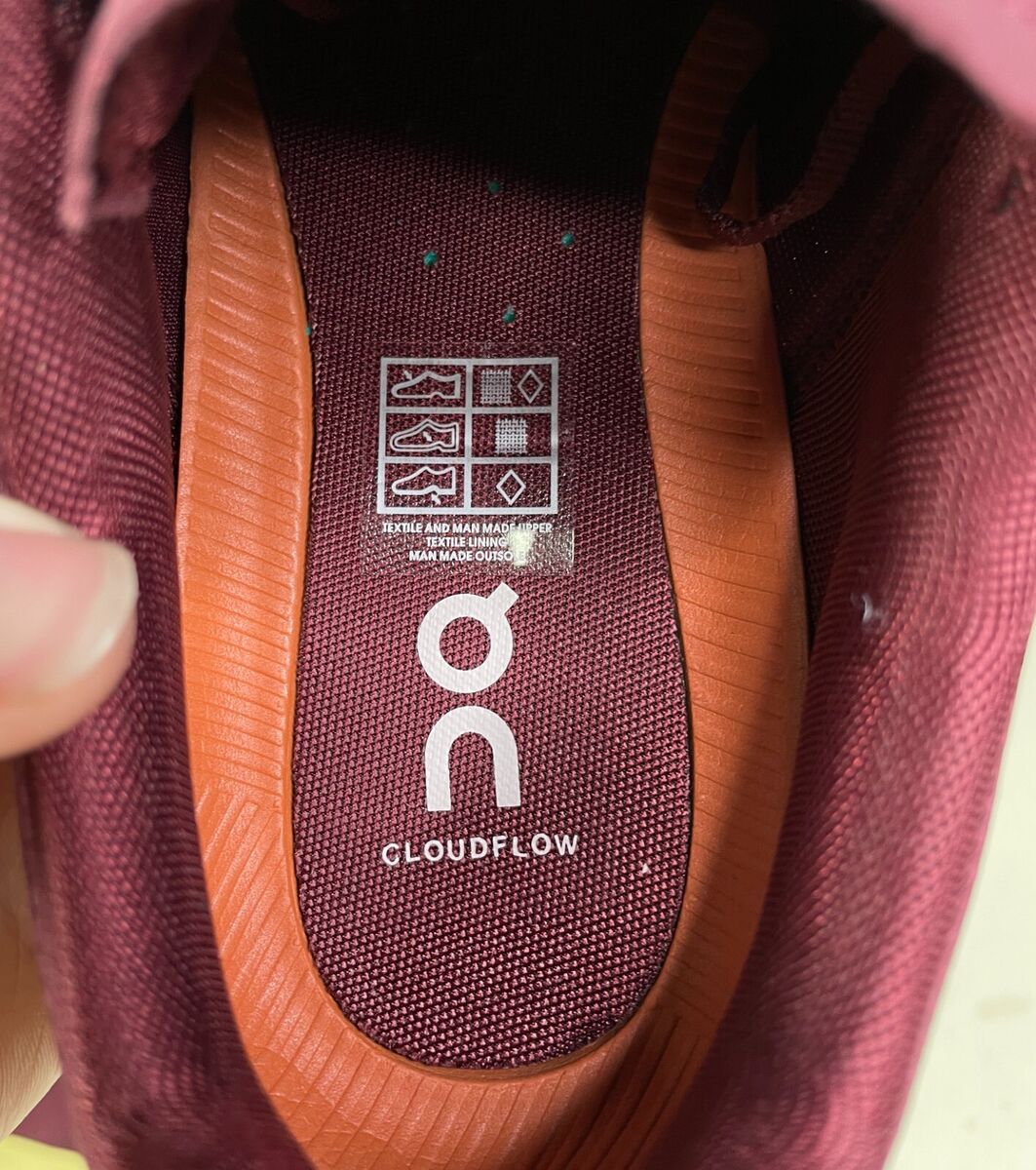 On Cloudflow 2.0 Rust Limelight Red Running Shoes Men's Size On Cloudflow 2.0 Rust Limelight Red Running Shoes Men's Size