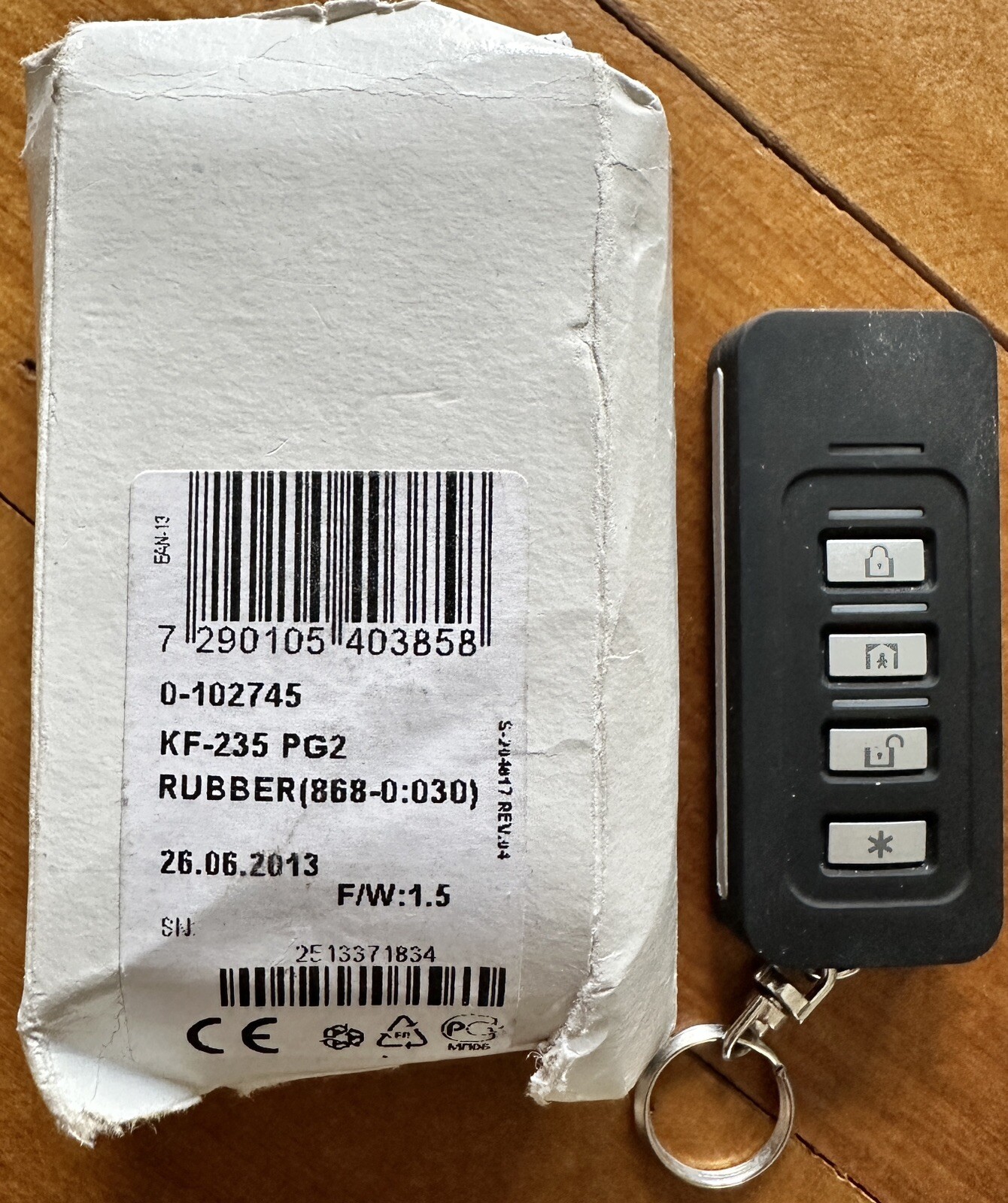 Visonic PG2 PowerMaster KF235 Wireless Keyfob eBay