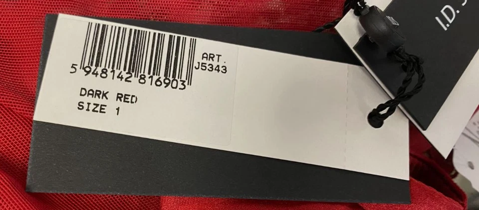 $151 I.D. Tanga de encaje Sarrieri para mujer roja mezcla seda talla 1 Foto 3 de 3