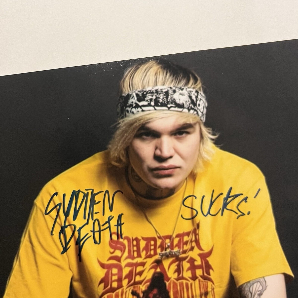 SVDDEN DEATH SIGNED 8X10 PHOTO AUTOGRAPHED SUDDEN DEATH VOYD