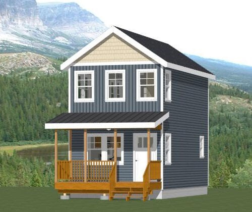 14x26 Tiny House -- 493 qm -- PDF Grundriss -- Modell 1 - Bild 1 von 5