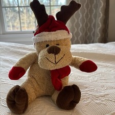 Christmas Santa Hat Reindeer Red Gloves Scarf Bestmade 12" Plush Stuffed Animal