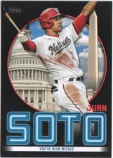 JUAN SOTO 2021 TOPPS JUAN SOTO HIGHLIGHTS BLACK ANNIVERSARY RARE /299