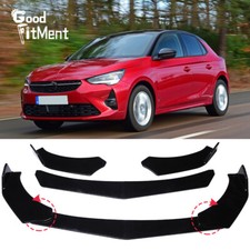 Gloss Front Bumper Chin Lip Spoiler Splitter Body Kit For Vauxhall Corsa D E VXR