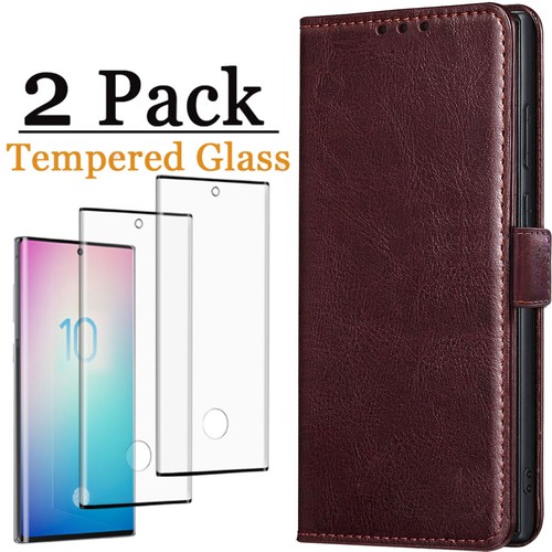 For Samsung Galaxy Note10/Note10+ Flip Wallet Leather Case Cover Glass Protector - Picture 26 of 33