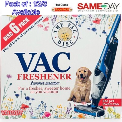 Neu Hoover Lufterfrischer SOMMER Wiese Staubsauger Haustierliebhaber Scheibe