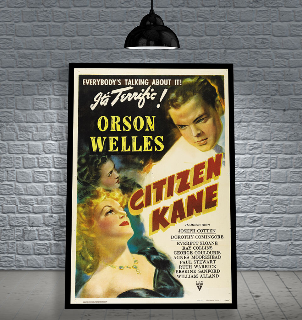 CITIZEN KANE 1941 FRAMED MOVIE POSTER PRINT CINEMA A1 & 60CMX40CM