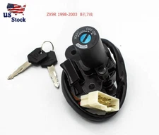 Motorcycle Ignition Lock Key Switch Set For Kawasaki ZX9R ZX-9R 1998-2003 7 wire