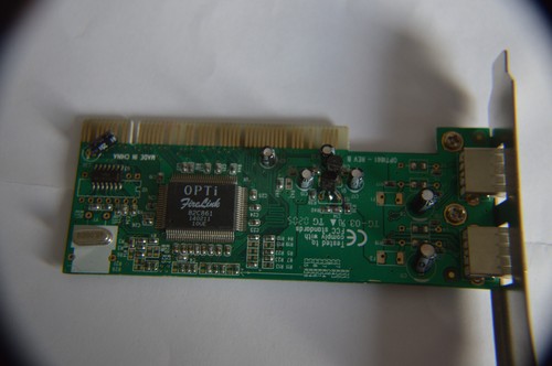 USB 2.0 Karte Board PCI mit 2x USB 2.0 Opti Firelink - Bild 2 von 2