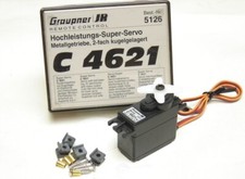 GRAUPNER 5126 - Servo C4621 hautes performances - pignons métal Futaba/KO/Sanwa