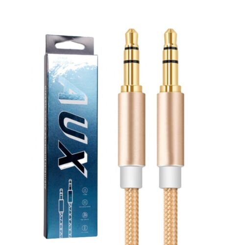 Aux Audio 3.5mm Lead Auxiliary Stereo Gold Plated Male Jack Car Cable 1m/2m/3m - Picture 6 of 10