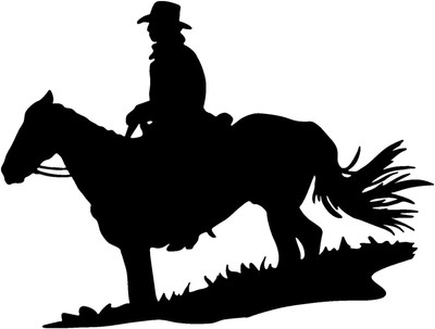 Horse Rider Decal St 29 Western Rodeo Vinyl Truck Window Trailer Sticker Ebay