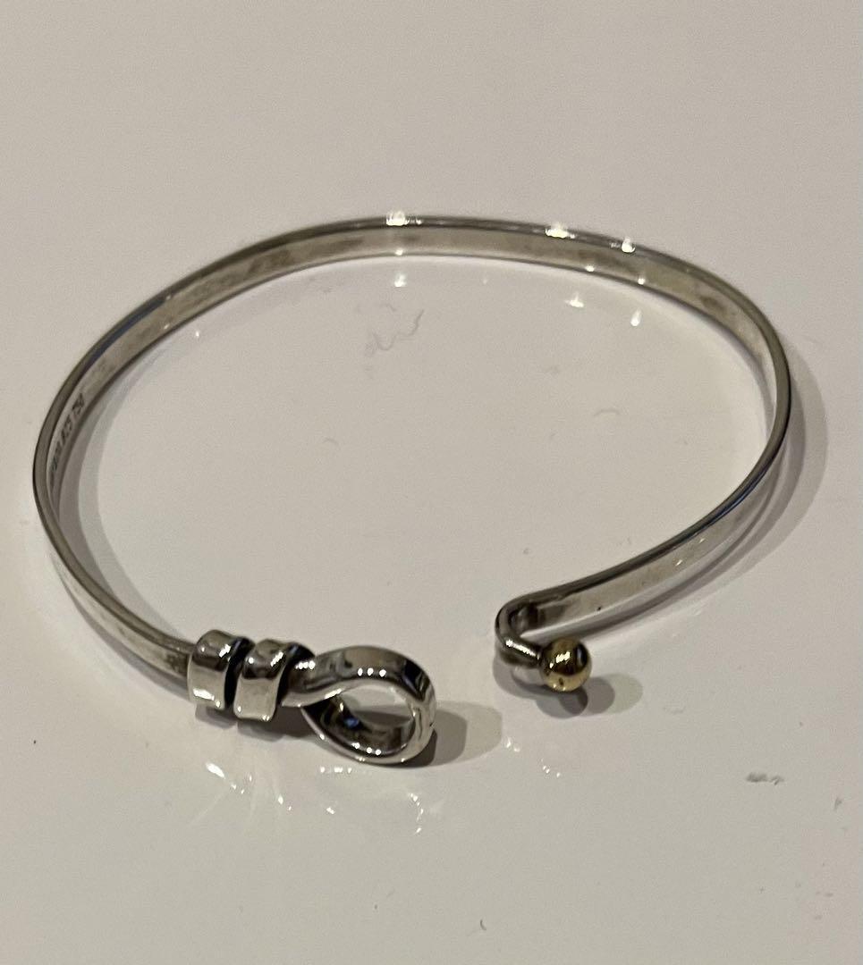 アクセサリー Tiffany bangle 16-17 cm. T&Co.925 Tiffany & Co. Bracelet 925 Sterling Silver Hook and Eye