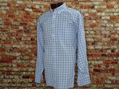 Joseph Turner Long Sleeve Button Front Blue Checks 100% Cotton Shirt Size XXL - Picture 3 of 10