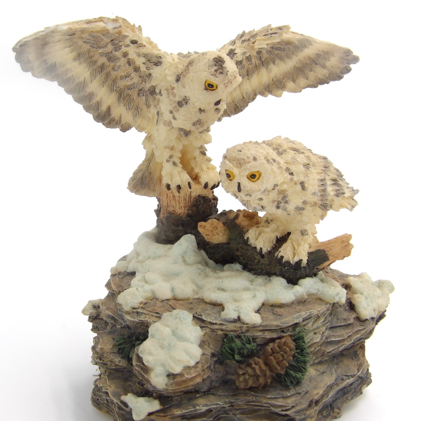 Vintage Westland White Owls Music Box Wind Beneath My Wings eBay