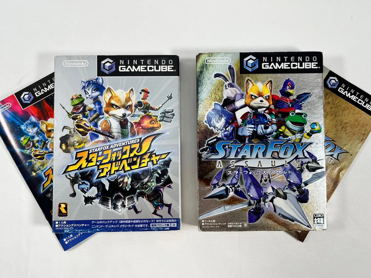 Star Fox Adventures & Assault lot 2 set Nintendo Gamecube GC Japan