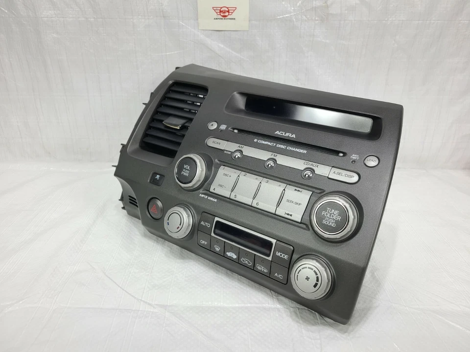 Acura CSX 2007 radio AM FM reproductor de CD de un solo disco 39100-SNR-C600 OEM Foto 3 de 4