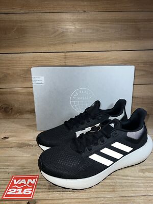 NEW Szs 10-13: Men's Adidas Pureboost Running Shoes: Black/White: GW8588