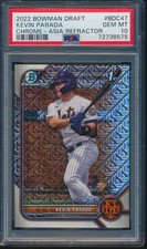 PSA 10 KEVIN PARADA 1st 2022 Bowman Chrome Draft ASIA MOJO REFRACTOR RC GEM MINT