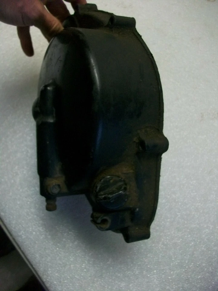 OEM! 1974 1975 1976 Kawasaki KX 250 KX250 Engine Motor CLUTCH COVER Right Case - Image 3 of 4