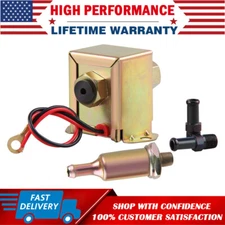 Universal 4-7 PSI Inline Low Pressure Electric Fuel Pump Self-priming Gas Diesel