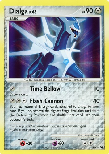 Pokemon TCG Dialga DP26 (Jumbo) Black Star Promo Holo Rare OVERSIZED