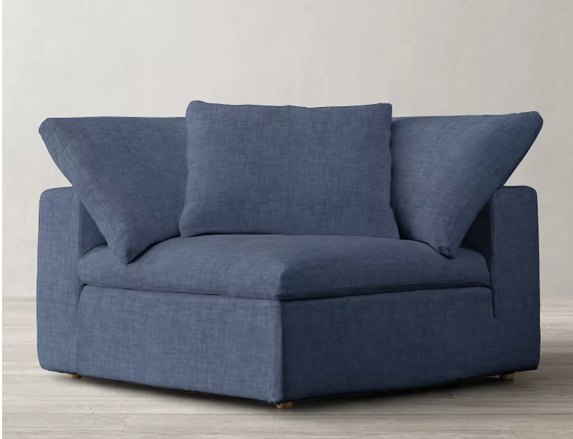 Restoration hardware slipcovered sofa deals