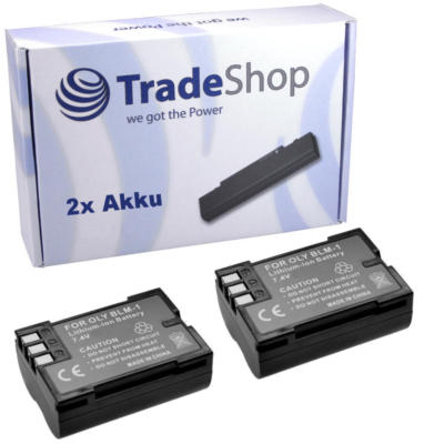 2x Akku 2000mAh für Olympus C-7070 C5060 E-500 E-510 E-520 E300 BLM-1 BLM-5