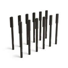 TRU RED Ballpoint Pen Fine Point 0.7mm Black Dozen TR52858