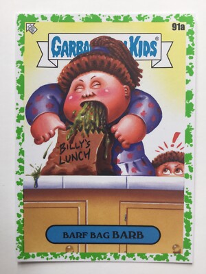 Garbage Pail Kids Late To School Topps 2020 Green 91a Barf Bag Barb