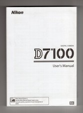 Nikon D7100 Digital Camera Genuine User's Manual / Instruction Guide In English