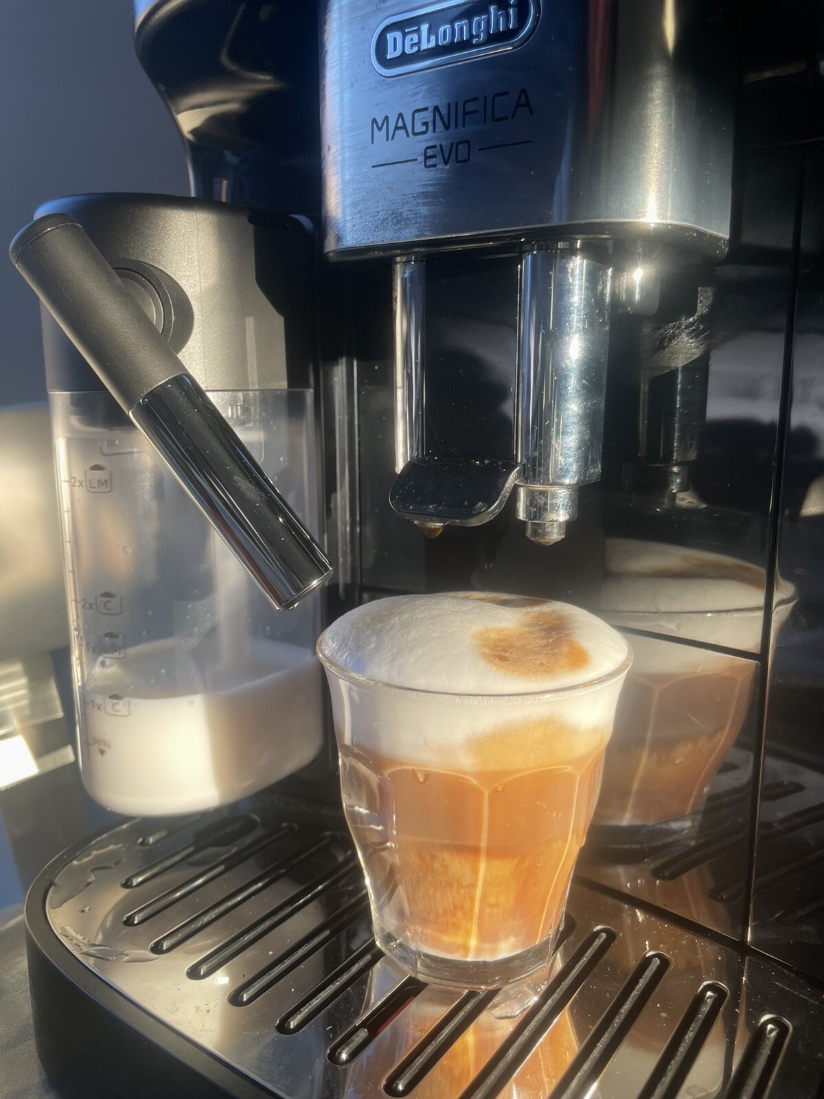 De'Longhi Magnifica Evo Macchina Caffè Automatica - Con Macinacaffè E Montalatte Integrato, Nero - Foto 8