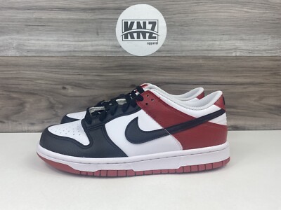 NEW Nike Dunk Low 'Chicago' Black Toe White Gym Red (HF9980 600