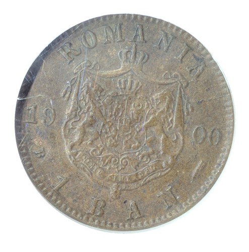 Romania 1900B Ban NGC MS 62 BN World Coin Copper Carol 1 High Grade Auction - Picture 2 of 4