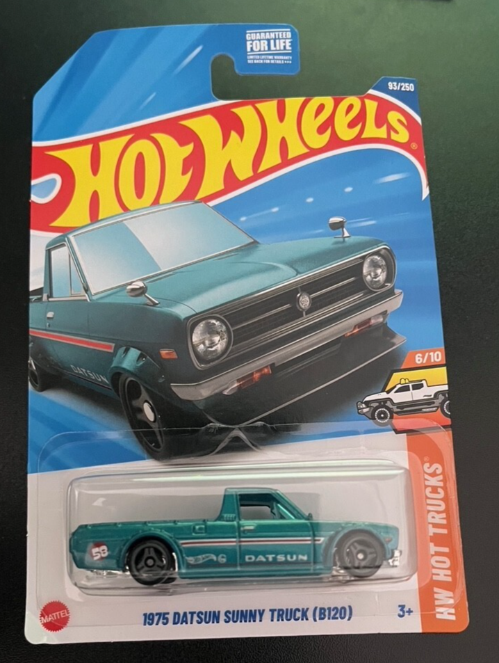 Hot Wheels - 1975 Datsun Sunny Truck (B120) Green 2025 | eBay