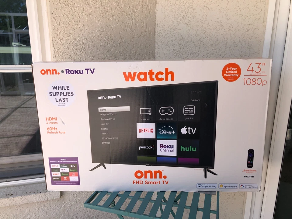 Onn. 43" Class FHD (1080p) Smart LED TV 100133209 | SEALED - Image 3 of 4