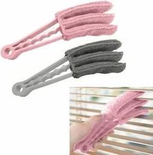 🔥Venetian Blind Cleaner Duster Microfibre Brush Handle 3 Pronged Washable Home