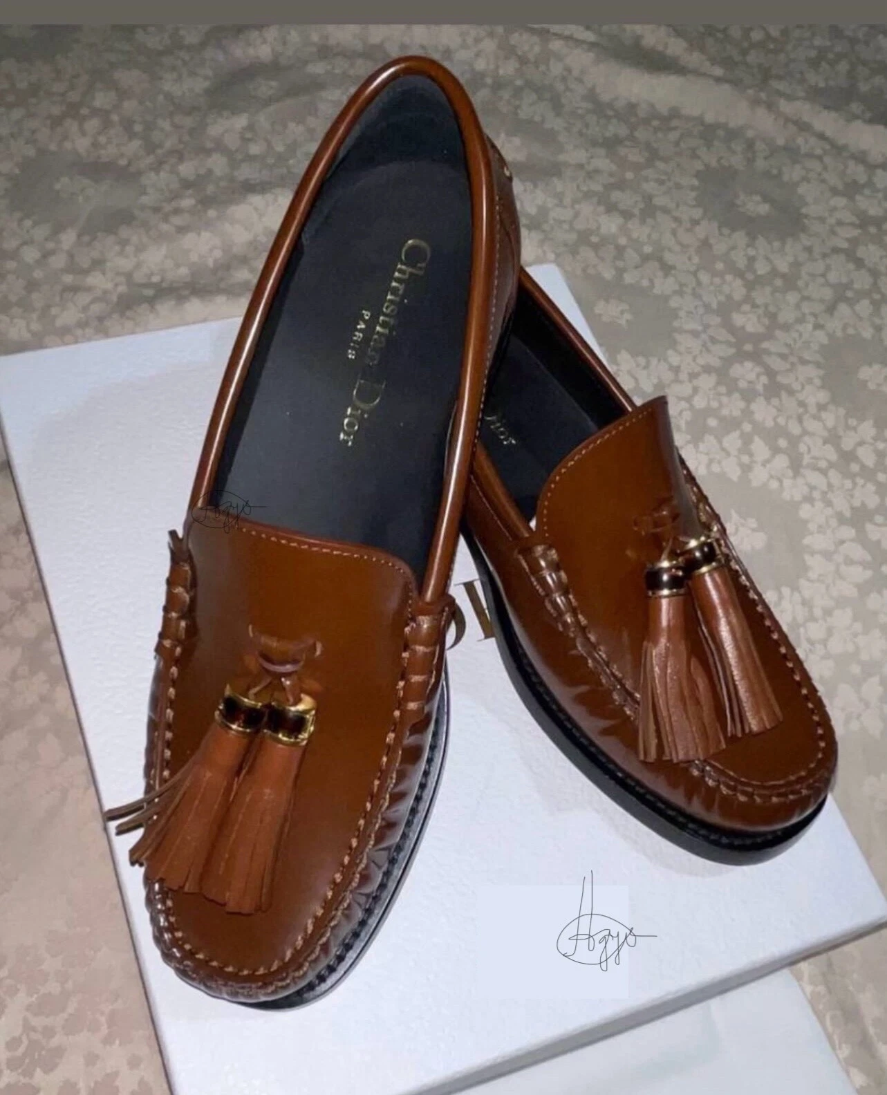 loafers marrone Christian Dior donna Nuovo t.39,5 Scatola, busta inclusa