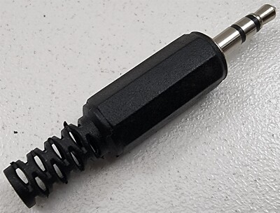 Workman P35S Replacement 3.5mm Stereo Audio Phono Plug Connector w/Strain Relief