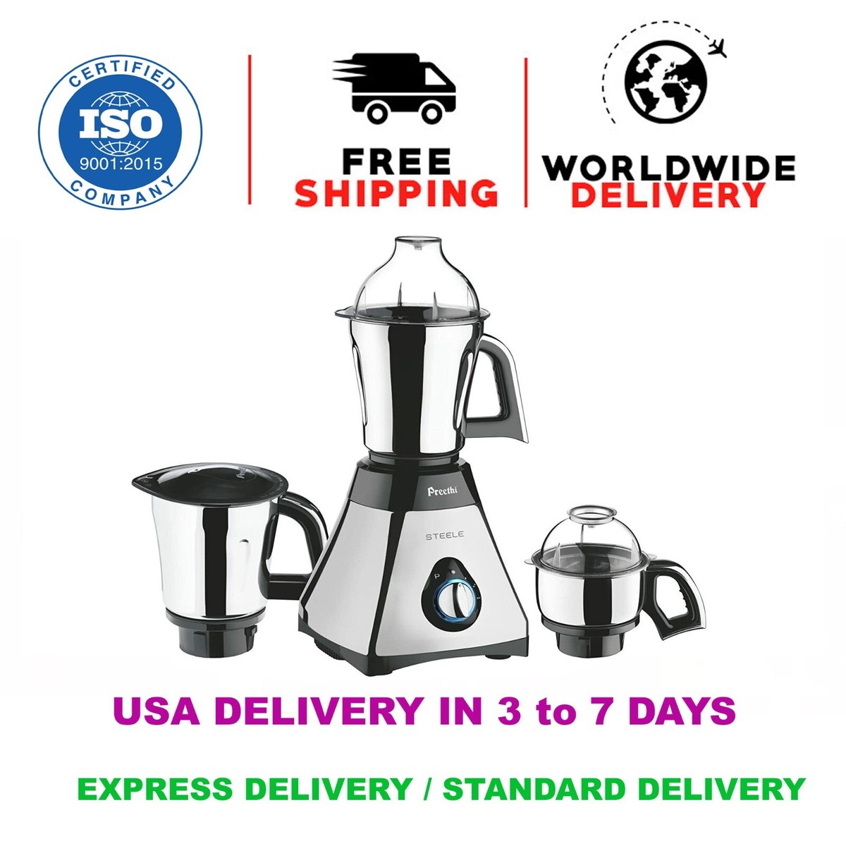 Preeti Steele Brand mixer and grinder