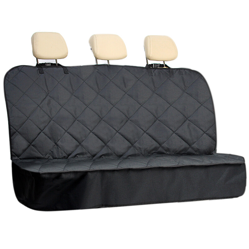 FOR VW LUPO Premium Quilted Pet Dog Car Black Rear Seat Cover