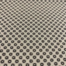 OOP "MAE" Abstract Circles Burst Fabric By Michael Miller Black Soft White 1+Yds