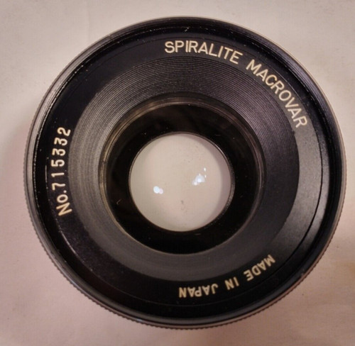 Spiralite Macrovar No. 715332 Camera Lense Japan Photograph W/Case