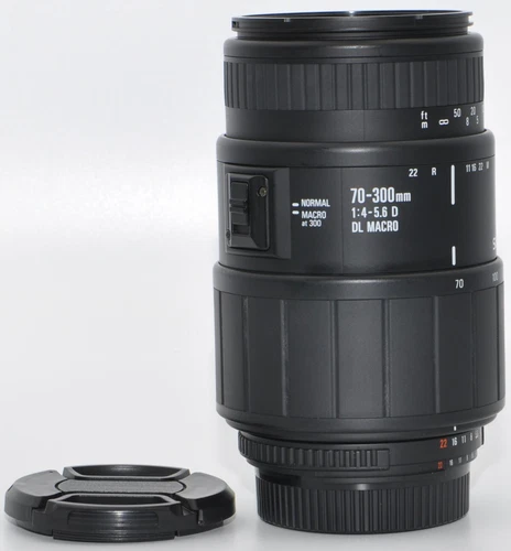 Sigma Zoom 70-300mm 4-5.6 DL Macro Objektiv für Nikon 1 Jahr Gewähr Zt. Gut #1Q