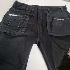 Mens Work Cargo Combat Cordura Holster Pockets Work Trousers Pants Jeans 36/32"