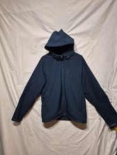 Jacket Coat Fleece Lined Zip Up ,, Mens Size L Blue. Only Worn 2 Times