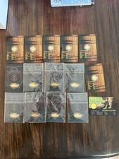 Lot of 15 -1/1000 oz Gold Bullion Cards American Whiskey Bourbon ,Elephant Coin