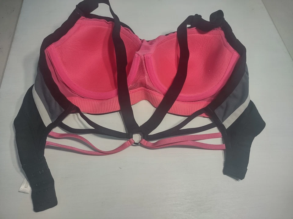 Victoria's Secret Sport vsx Sujetador Deportivo Inalámbrico Acolchado Tiras Rosa Caliente Talla 32D Foto 3 de 4